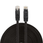15m CAT6 초박형 평면 이더넷 네트워크 LAN 케이블, 패치 리드 RJ45, 길이: 15m