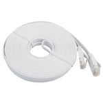 15m CAT6 초박형 평면 이더넷 네트워크 LAN 케이블, 패치 리드 RJ45, 길이: 15m