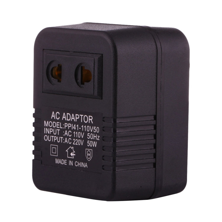 110V에서 220V 50W AC 전원 소켓 어댑터, EU/US 플러그에서 US 플러그, 110V에서 220V 50W