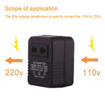 110V에서 220V 50W AC 전원 소켓 어댑터, EU/US 플러그에서 US 플러그, 110V에서 220V 50W
