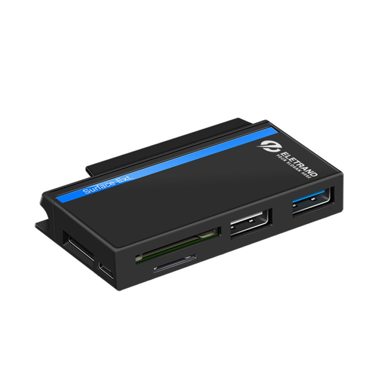 ROCKETEK RT-SGO727 USB 3.0 + USB 2.0 + 마이크로 USB 인터페이스 허브 Microsoft Surface Go용, 2 TF 카드 및 SD 카드 슬롯 포함, RT-SGO727