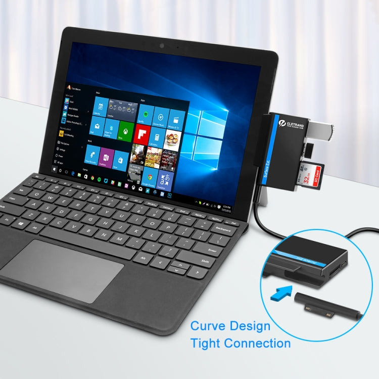 ROCKETEK RT-SGO737 2 USB 3.0 + 마이크로 USB 인터페이스 허브, 마이크로소프트 서피스 고용, 2 TF 카드 및 SD 카드 슬롯 포함, RT-SGO737