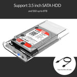 ORICO 3139U3 3.5인치 SATA HDD USB 3.0 마이크로 B 외장 하드 드라이브 케이스, USB 3.0 (3.5인치)