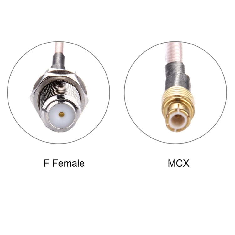 15cm MCX에서 F 암형 RG316 케이블, MCX 수형에서 F 암형