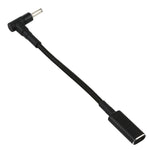 PD 100W 18.5-20V 4.0 x 1.35mm 엘보에서 USB-C / 타입-C 어댑터 나일론 브레이드 케이블, 4.0 x 1.35mm