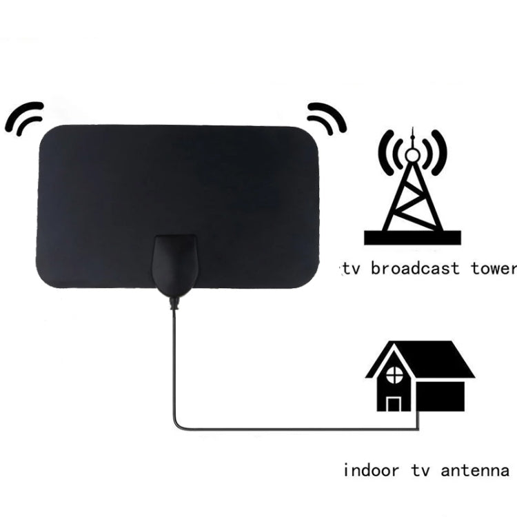 AN-1002 5dBi/25dBi 실내용 HDTV 안테나 흡착판 포함, VHF170-230/UHF470-862MHz, AN-1002