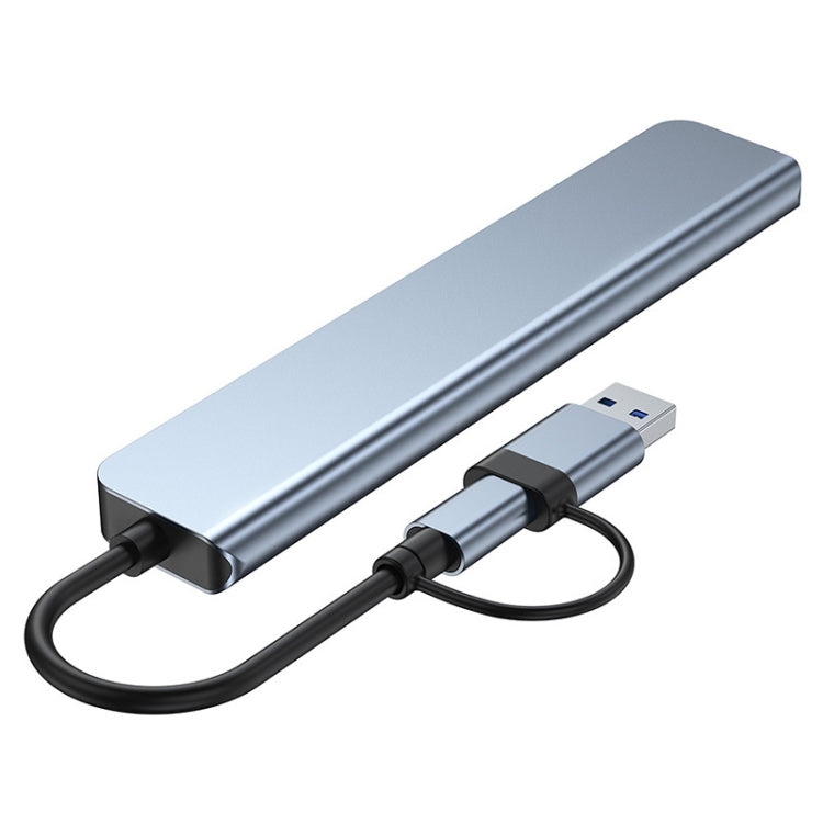 BYL-2218TU 8-in-1 USB + USB-C / 타입-C to USB 다기능 도킹 스테이션 허브 어댑터, BYL-2218TU
