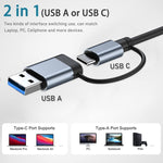 BYL-2218TU 8-in-1 USB + USB-C / 타입-C to USB 다기능 도킹 스테이션 허브 어댑터, BYL-2218TU