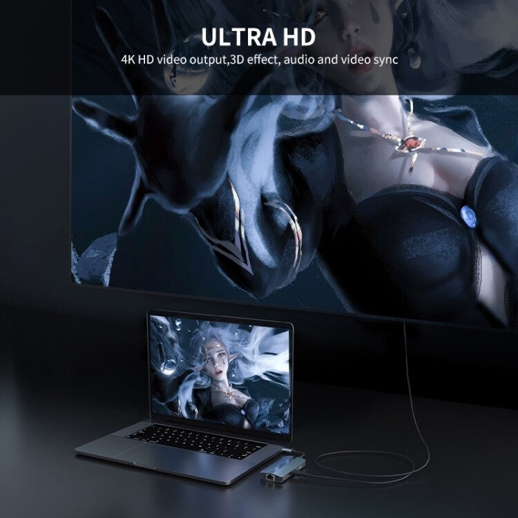 BYL-2209 6-in-1 USB-C / Type-C to USB 다기능 도킹 스테이션 허브 어댑터, BYL-2209