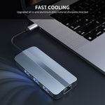 BYL-2209 6-in-1 USB-C / Type-C to USB 다기능 도킹 스테이션 허브 어댑터, BYL-2209