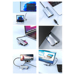 BYL-2203 6-in-1 USB-C / Type-C to USB 다기능 도킹 스테이션 허브 어댑터, BYL-2203