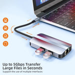 BYL-2203 6-in-1 USB-C / Type-C to USB 다기능 도킹 스테이션 허브 어댑터, BYL-2203