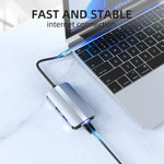 BYL-2203 6-in-1 USB-C / Type-C to USB 다기능 도킹 스테이션 허브 어댑터, BYL-2203