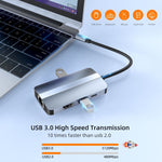 BYL-2203 6-in-1 USB-C / Type-C to USB 다기능 도킹 스테이션 허브 어댑터, BYL-2203