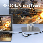 BYL-2203 6-in-1 USB-C / Type-C to USB 다기능 도킹 스테이션 허브 어댑터, BYL-2203