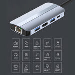 BYL-2206 9-in-1 USB-C / Type-C to USB 다기능 도킹 스테이션 허브 어댑터, BYL-2206