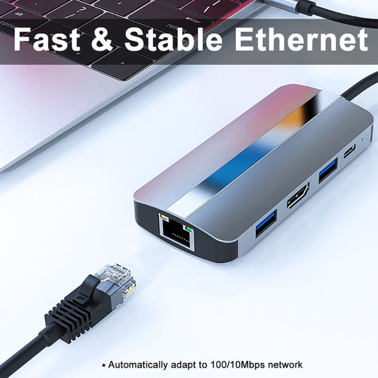 BYL-2206 9-in-1 USB-C / Type-C to USB 다기능 도킹 스테이션 허브 어댑터, BYL-2206