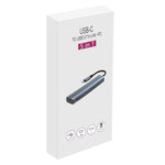 BYL-2302 5-in-1 USB-C / Type-C to USB 다기능 도킹 스테이션 허브 어댑터 1000M 네트워크 포트 포함, BYL-2302