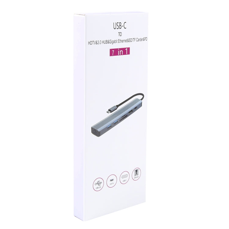 BYL-2303 7-in-1 USB-C / Type-C to USB 다기능 도킹 스테이션 허브 어댑터, BYL-2303