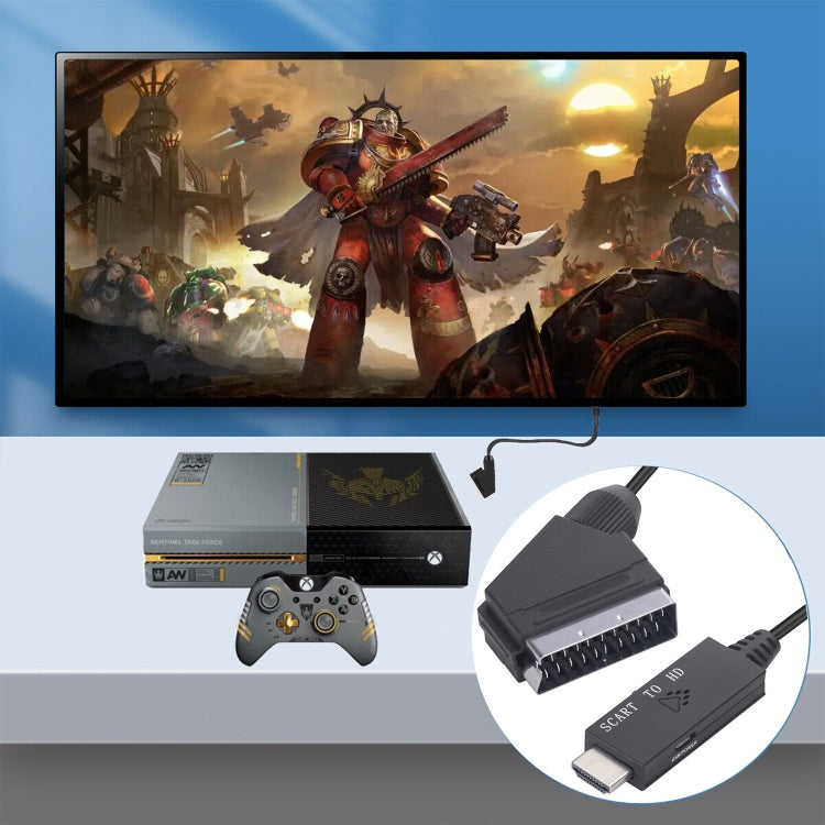 Scart에서 HDMI 호환 변환기 비디오 오디오 어댑터 케이블, Scart에서 HDMI로