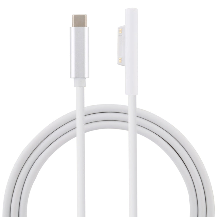 서피스 프로 7 / 6 / 5용 USB-C / 타입-C 수컷 인터페이스 전원 어댑터 충전 케이블, 마이크로소프트 서피스 프로 7 / 6 / 5 / 4 / 3 / 서피스 고용, 타입-C에서 마이크로소프트 서피스로