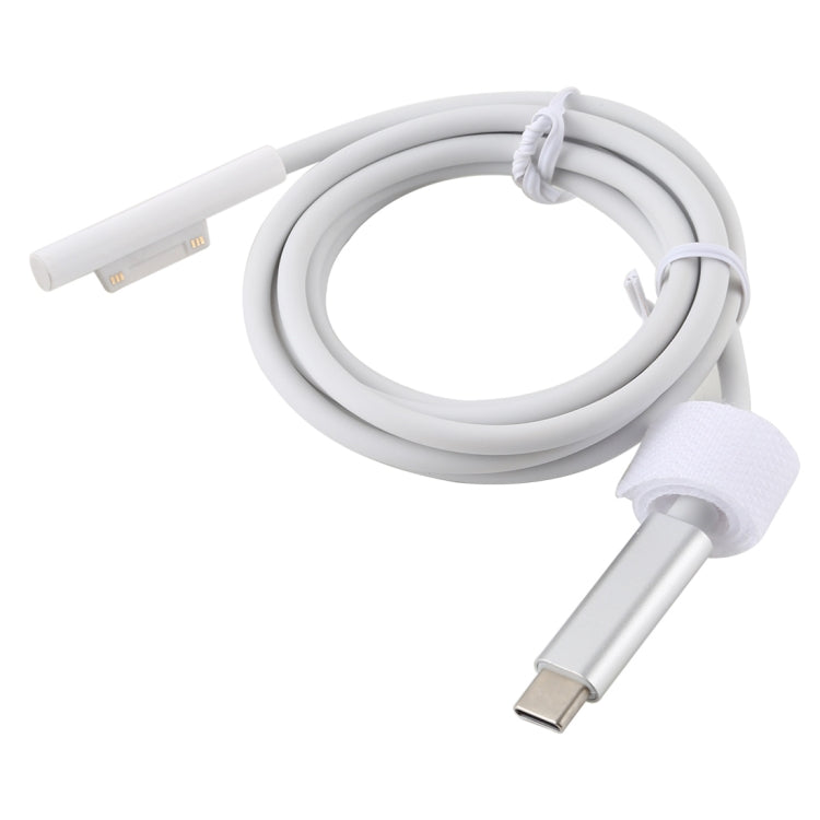서피스 프로 7 / 6 / 5용 USB-C / 타입-C 수컷 인터페이스 전원 어댑터 충전 케이블, 마이크로소프트 서피스 프로 7 / 6 / 5 / 4 / 3 / 서피스 고용, 타입-C에서 마이크로소프트 서피스로