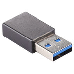 USB 3.0 수컷에서 타입-C / USB-C 암컷 알루미늄 합금 어댑터, USB 3.0 수컷에서 타입-C 암컷으로