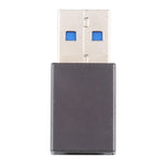 USB 3.0 수컷에서 타입-C / USB-C 암컷 알루미늄 합금 어댑터, USB 3.0 수컷에서 타입-C 암컷으로