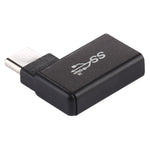 타입-C / USB-C 수컷에서 USB 3.2 암컷 90도 엘보 헤드 알루미늄 합금 어댑터, 타입-C 수컷에서 USB 3.2 암컷으로