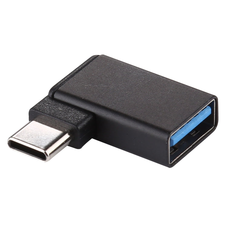 타입-C / USB-C 수컷에서 USB 3.2 암컷 90도 엘보 헤드 알루미늄 합금 어댑터, 타입-C 수컷에서 USB 3.2 암컷으로