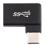 타입-C / USB-C 수컷에서 USB 3.2 암컷 90도 엘보 헤드 알루미늄 합금 어댑터, 타입-C 수컷에서 USB 3.2 암컷으로