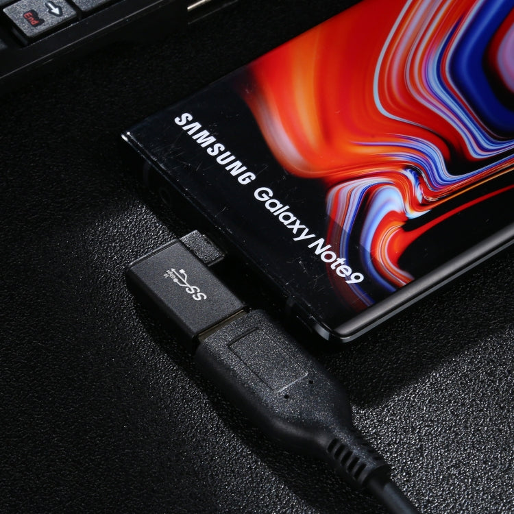타입-C / USB-C 수컷에서 USB 3.2 암컷 90도 엘보 헤드 알루미늄 합금 어댑터, 타입-C 수컷에서 USB 3.2 암컷으로