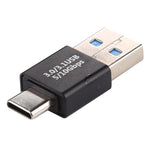 타입-C / USB-C 수컷에서 USB 3.0 수컷 알루미늄 합금 어댑터, 타입-C 수컷에서 USB 3.0 수컷으로
