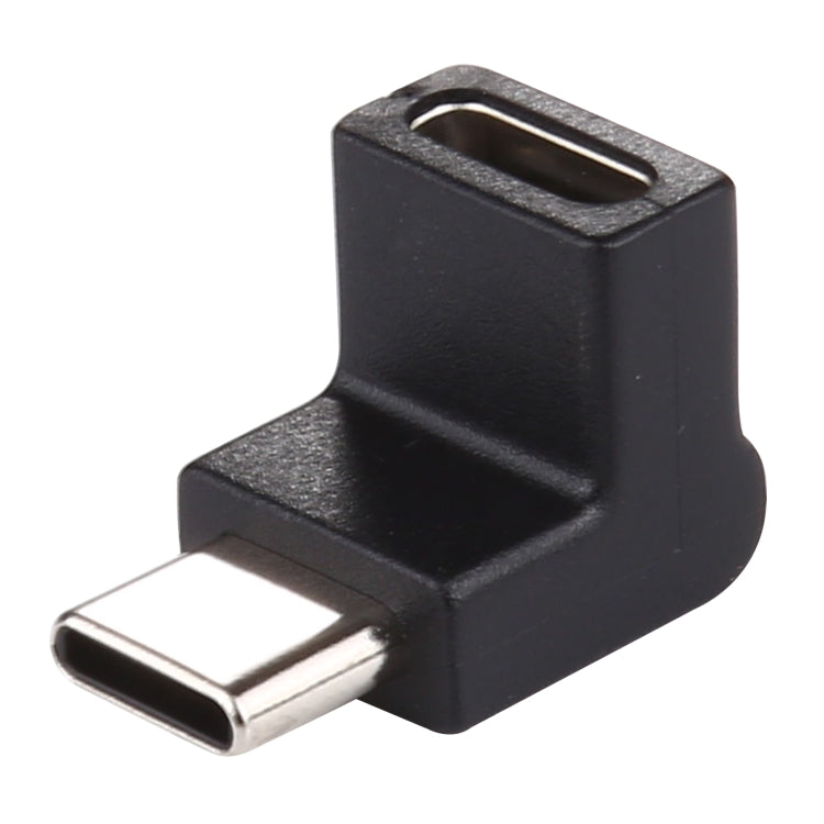 타입-C / USB-C 수컷에서 타입-C / USB-C 암컷 90도 엘보 헤드 알루미늄 합금 어댑터, 타입-C 수컷에서 타입-C 암컷으로