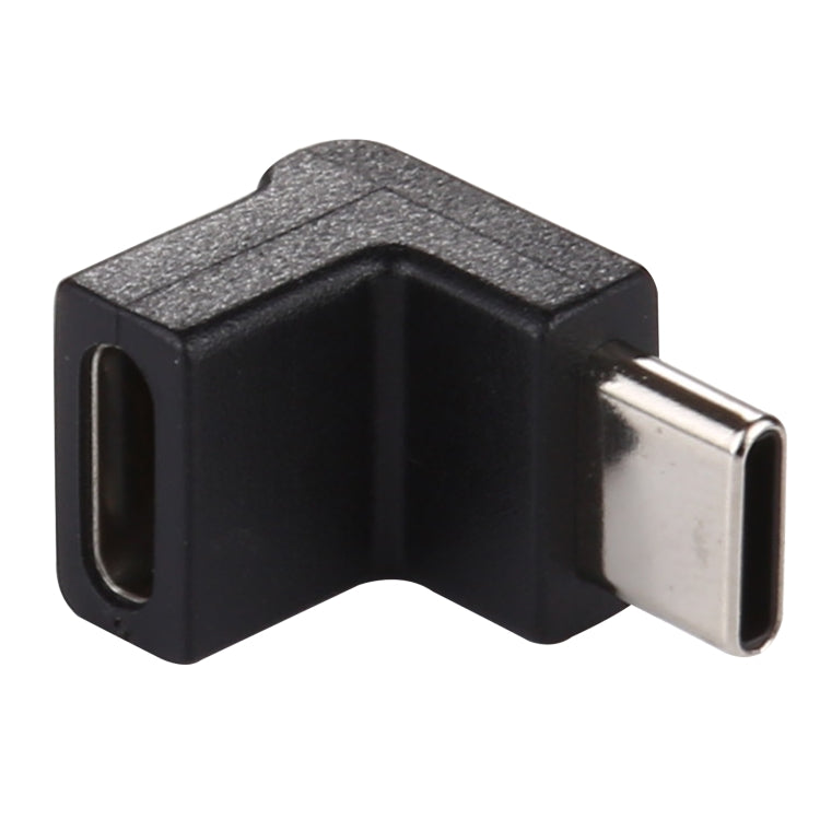 타입-C / USB-C 수컷에서 타입-C / USB-C 암컷 90도 엘보 헤드 알루미늄 합금 어댑터, 타입-C 수컷에서 타입-C 암컷으로