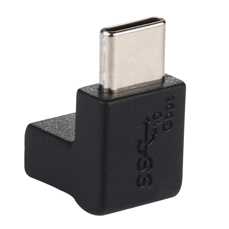 타입-C / USB-C 수컷에서 타입-C / USB-C 암컷 90도 엘보 헤드 알루미늄 합금 어댑터, 타입-C 수컷에서 타입-C 암컷으로