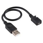 USB 수컷에서 마이크로 USB 암컷 변환 케이블, 케이블 길이: 약 22cm