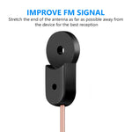 2m FM 다이폴 안테나 암 플러그 커넥터 스테레오 오디오 라디오 수신기, FM 다이폴 안테나