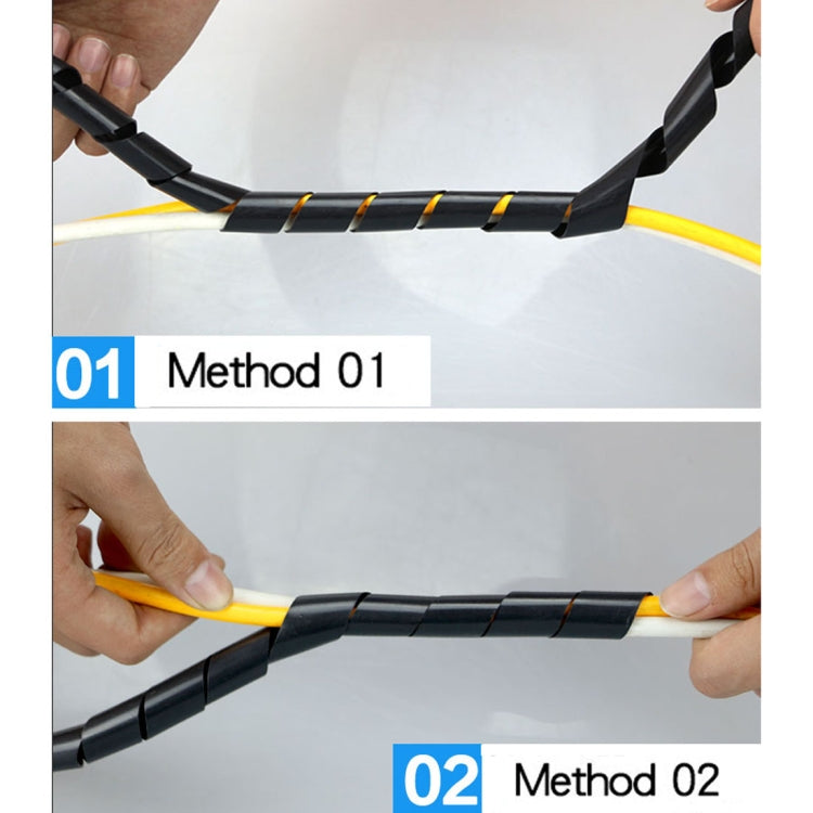 9m PE 나선형 파이프 와이어 감기 정리관, 명목 직경: 10mm, 10mm / 9m 길이, 10mm / 9m 길이
