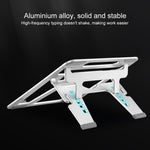 COOLCOLD U2S 휴대용 접이식 중공 이중 삼각형 높이 조절 알루미늄 합금 노트북 거치대, COOLCOLD U2S