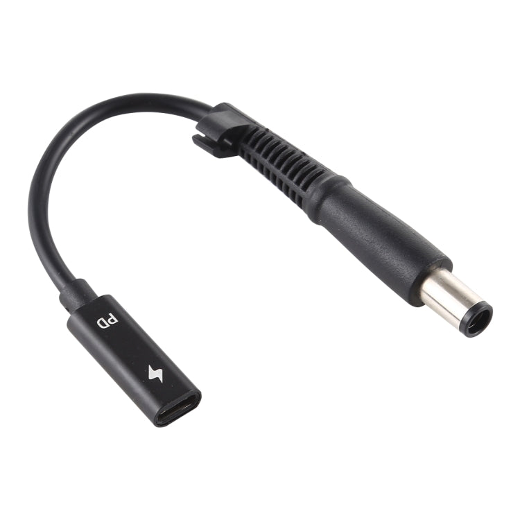 DP USB-C / 타입-C에서 7.4 x 0.6mm 전원 어댑터 충전 케이블 HP용, 2.4 x 0.6mm