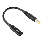 DP USB-C / 타입-C에서 5.5 x 2.5mm 전원 어댑터 충전 케이블, 5.5 x 2.5mm