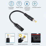 DP USB-C / 타입-C에서 5.5 x 2.5mm 전원 어댑터 충전 케이블, 5.5 x 2.5mm