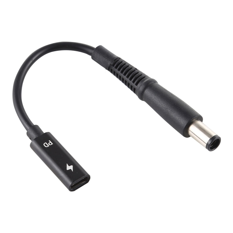 DP USB-C / 타입-C에서 7.4 x 0.6mm 전원 어댑터 충전 케이블 Dell용, 타입-C에서 7.4 x 0.6mm