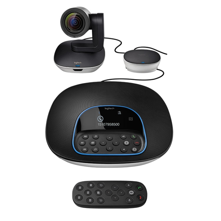 Logitech CC3500e HD 1080P 온라인 수업 비즈니스 화상회의 카메라, EU 플러그