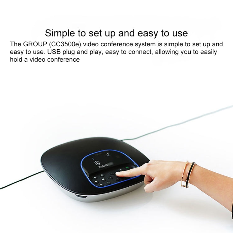 Logitech CC3500e HD 1080P 온라인 수업 비즈니스 화상회의 카메라, EU 플러그