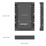ORICO 1125SS SATA 3.0 고속 전송 2.5인치에서 3.5인치 하드 드라이브 캐디 / 변환기 인클로저