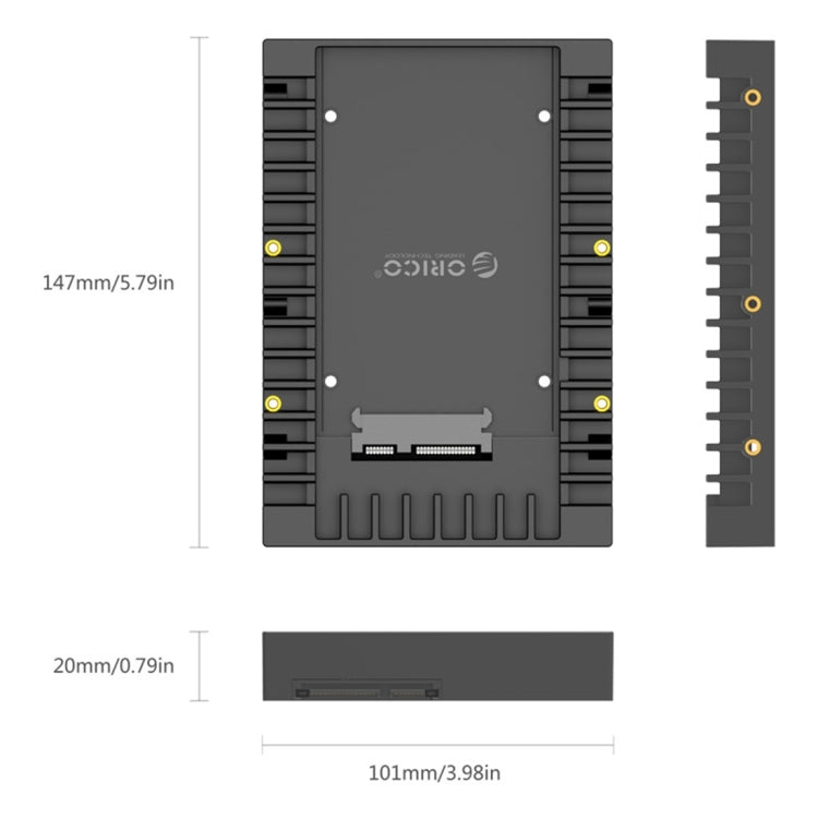 ORICO 1125SS SATA 3.0 고속 전송 2.5인치에서 3.5인치 하드 드라이브 캐디 / 변환기 인클로저