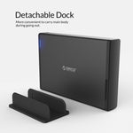ORICO 7688C3 8TB 3.5인치 USB-C / 타입-C 모바일 HDD 인클로저 분리형 베이스 포함, 케이블 길이: 1m
