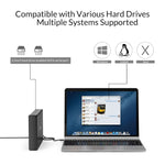 ORICO 7688C3 8TB 3.5인치 USB-C / 타입-C 모바일 HDD 인클로저 분리형 베이스 포함, 케이블 길이: 1m